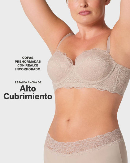 Brasier balconet de realce alto con máximo cubrimiento de espalda Special Fit#color_802-cafe-claro