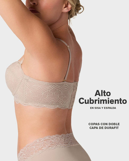 Brasier balconet de realce alto con máximo cubrimiento de espalda Special Fit#color_802-cafe-claro