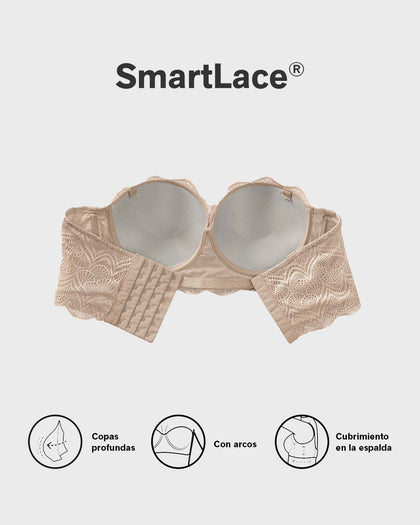 Brasier balconet de realce alto con máximo cubrimiento de espalda Special Fit#color_802-cafe-claro
