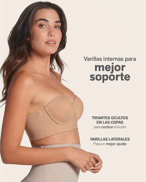 Brasier strapless 360° de perfección#color_801-cafe-medio