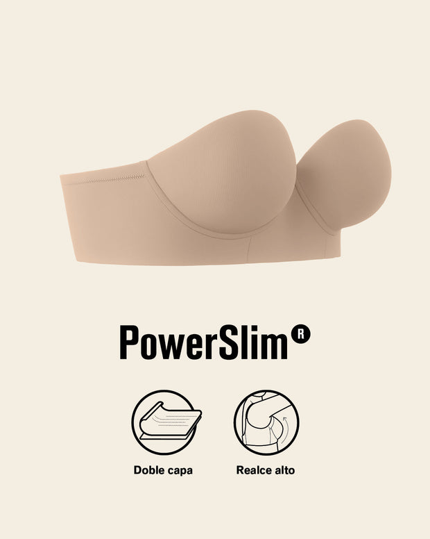 Brasier Strapless de Espalda Ancha, Buen Soporte