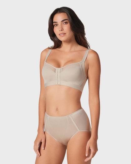 Brasier facilitador de postura con copas en espuma Multi/Benefit#color_802-cafe-claro