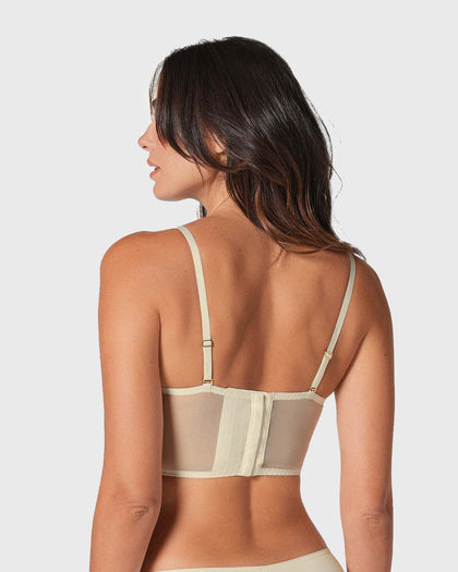 Brasier tipo bralette en encaje y transparencias#color_898-marfil