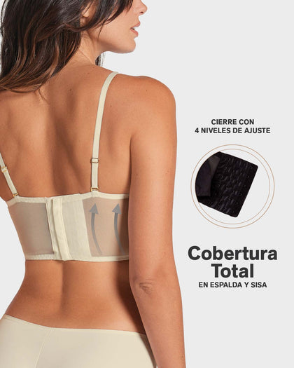 Brasier tipo bralette en encaje y transparencias#color_898-marfil