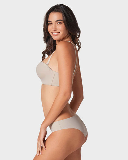 Brasier wow de triple realce ideal como strapless#color_802-cafe-claro