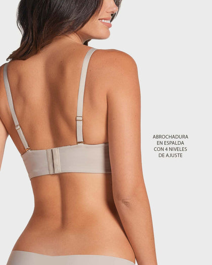 Brasier WOW de triple realce ideal como strapless#color_b94-marfil-estampado