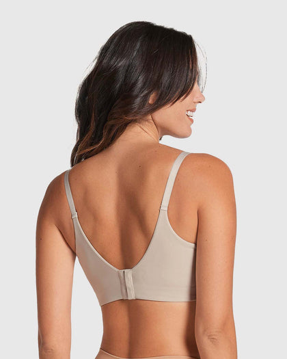 Brasier de realce suave y cubrimiento alto en sisa y espalda Cover Bra#color_802-cafe-claro
