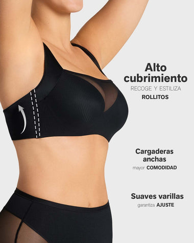 Brasier brastop con buen cubrimiento de sisa y espalda#color_700-negro