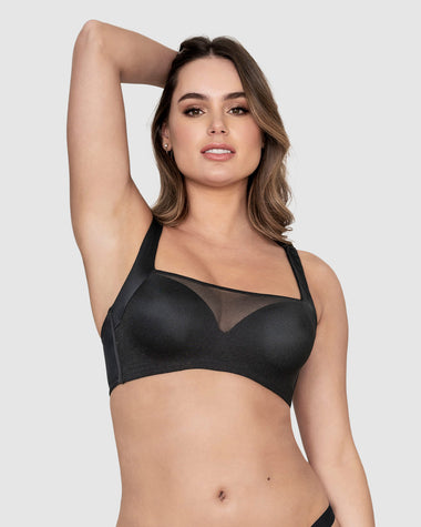 Brasier tipo top con buen cubrimiento de sisa y espalda#color_700-negro