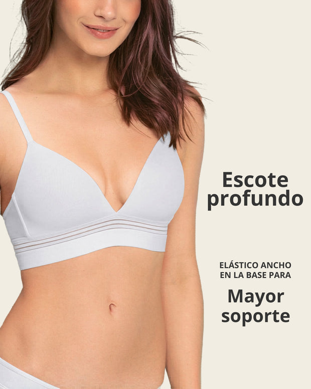 Brasier ultracómodo sin varillas ni estructuras internas