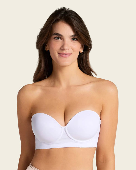 Brasier tipo bustier support strapless#color_000-blanco