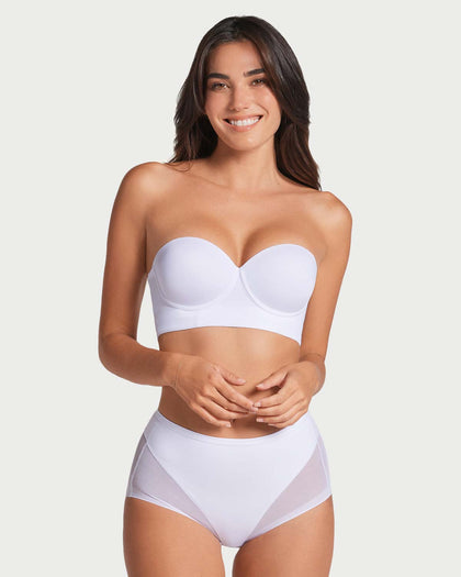 Brasier tipo bustier support strapless#color_000-blanco
