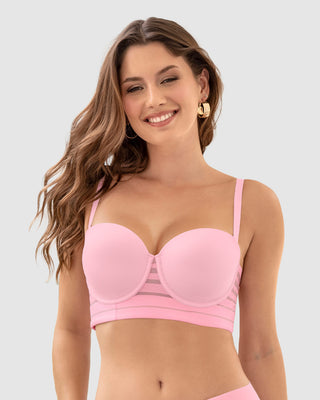 Brasier tipo bustier Support Strapless#color_301-rosado