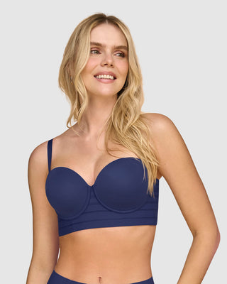 Brasier tipo bustier Support Strapless#color_536-azul-oscuro