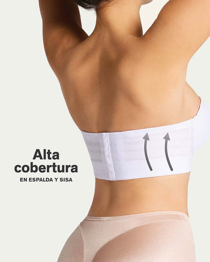 Brasier tipo bustier support strapless#color_000-blanco