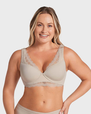 Brasier de gran cubrimiento Deep Coverage Bra#color_802-cafe-claro