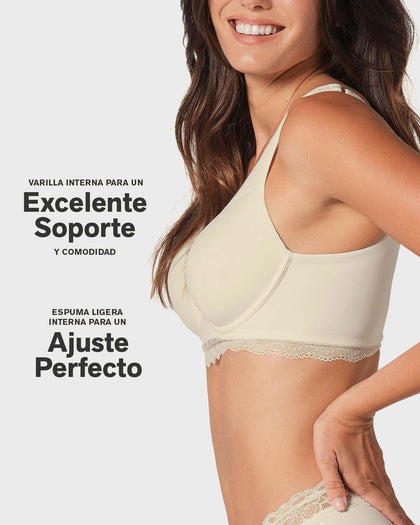Brasier de gran cubrimiento Deep Coverage Bra#color_253-perla