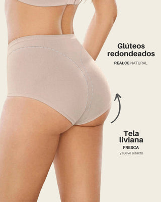 Panty clásico en algodón de compresión suave#color_802-cafe-claro