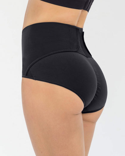 Faja pantalón postparto de compresión fuerte#color_700-negro
