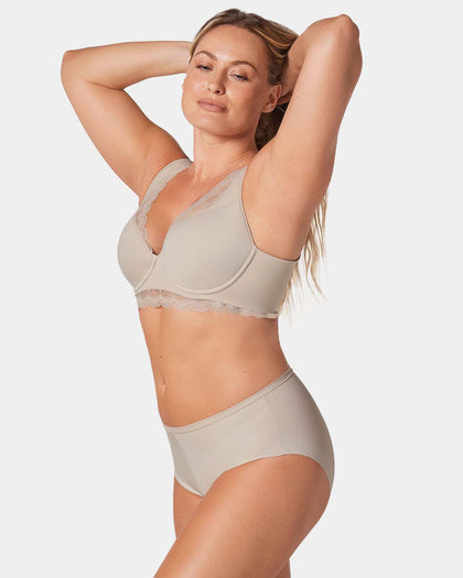 Panty clásico invisible con ajuste perfecto#color_802-cafe-claro