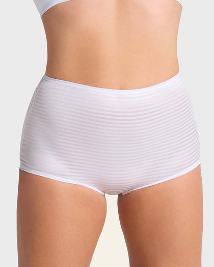Panty clásico con máximo cubrimiento#color_000-blanco