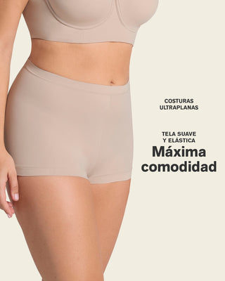 Panty tipo bóxer de ajuste perfecto#color_a97-vino