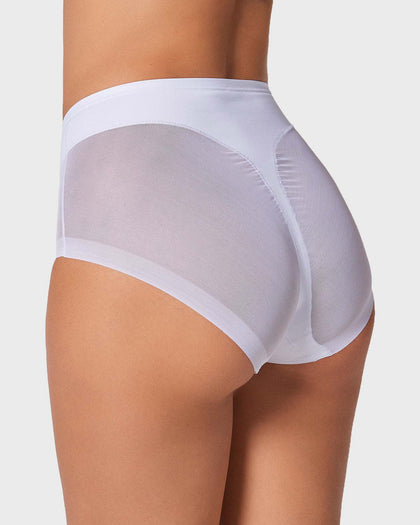 Panty clásico invisible con tul#color_000-blanco