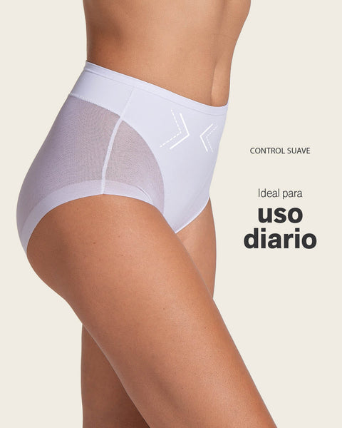 Panty clásico invisible con tul#color_000-blanco