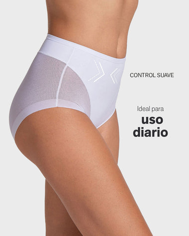 Panty clásico invisible con tul#color_000-blanco