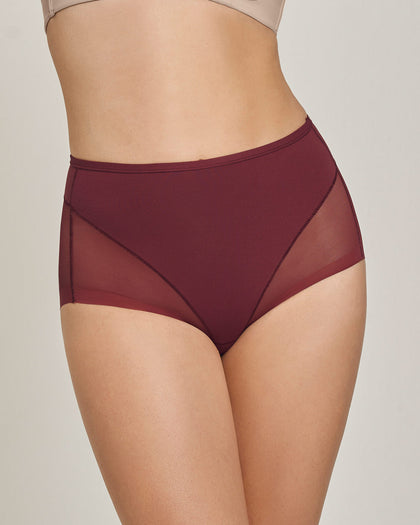 Panty clásico invisible con tul#color_382-vino-medio