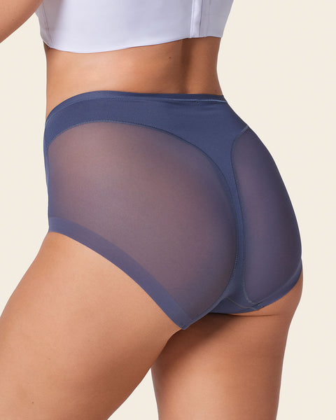 Panty clásico invisible con tul#color_543-azul-medio