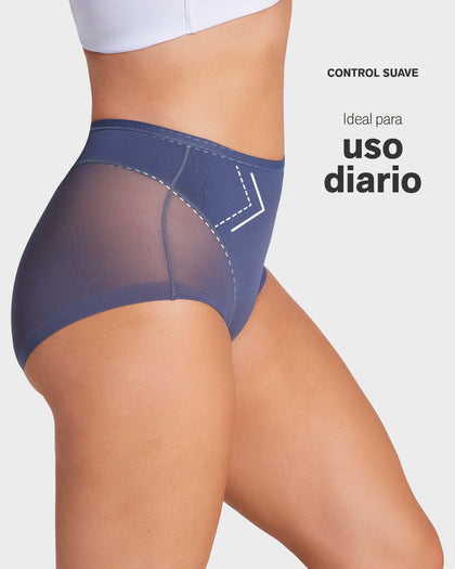 Panty clásico invisible con tul#color_543-azul-medio