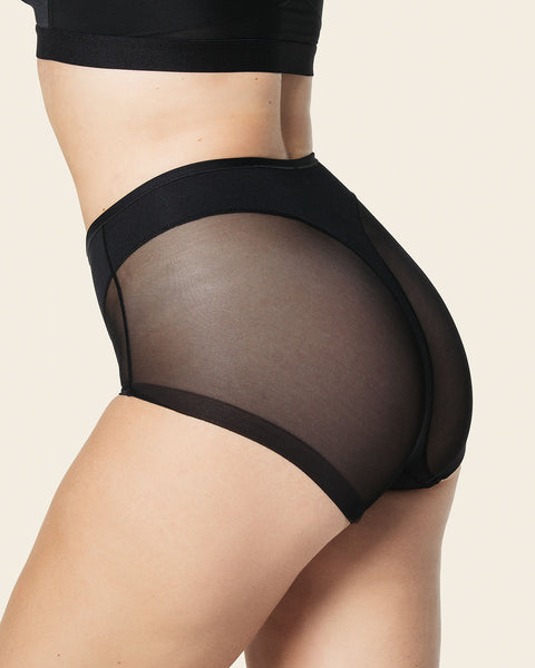 Panty clásico invisible con tul#color_700-negro