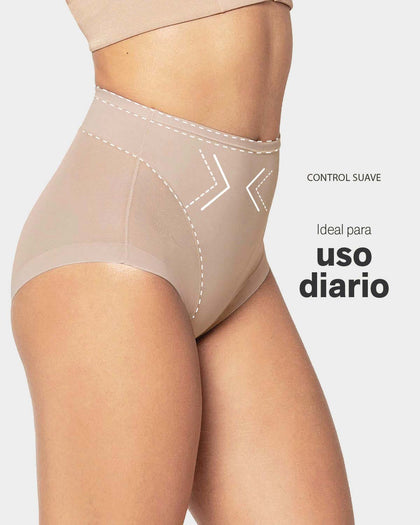 Panty clásico invisible con tul#color_802-cafe-claro