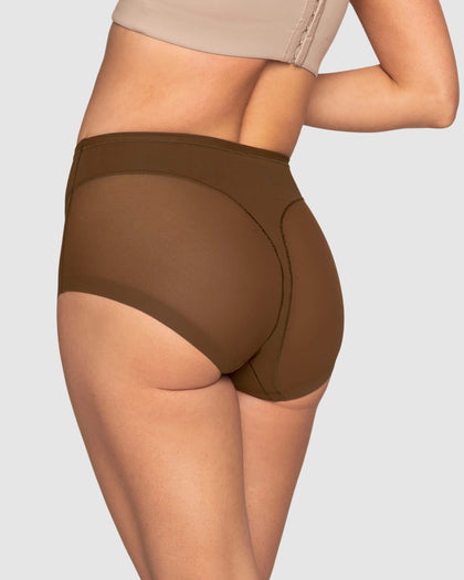 Panty clásico invisible con tul#color_875-cafe-oscuro