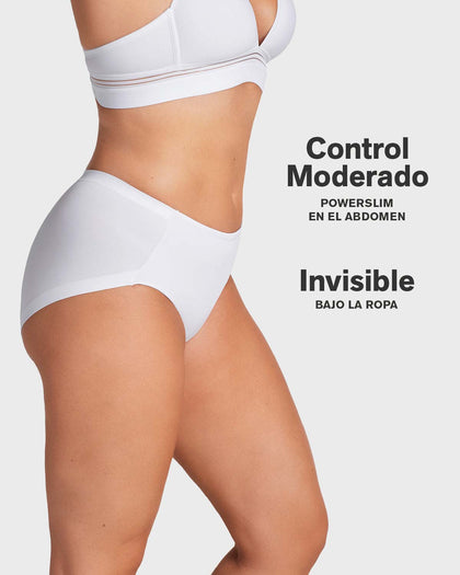 Panty de compresión fuerte con termofusionado#color_000-blanco