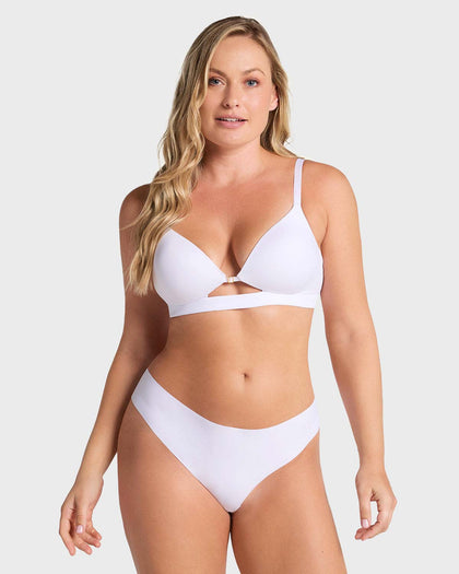 Panty brasilera invisible ultraplano sin elásticos y de pocas costuras#color_000-blanco