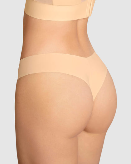Panty brasilera invisible ultraplano sin elásticos y de pocas costuras#color_219-naranja-claro