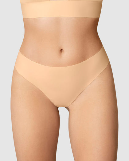 Panty brasilera invisible ultraplano sin elásticos y de pocas costuras#color_219-naranja-claro