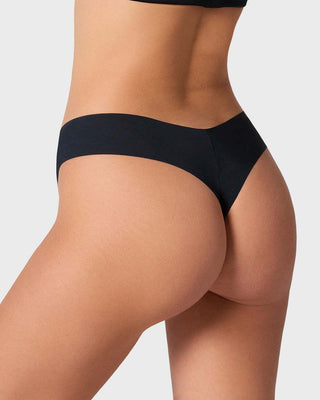 Panty brasilera invisible ultraplano sin elásticos y de pocas costuras#color_785-negro-jaspe