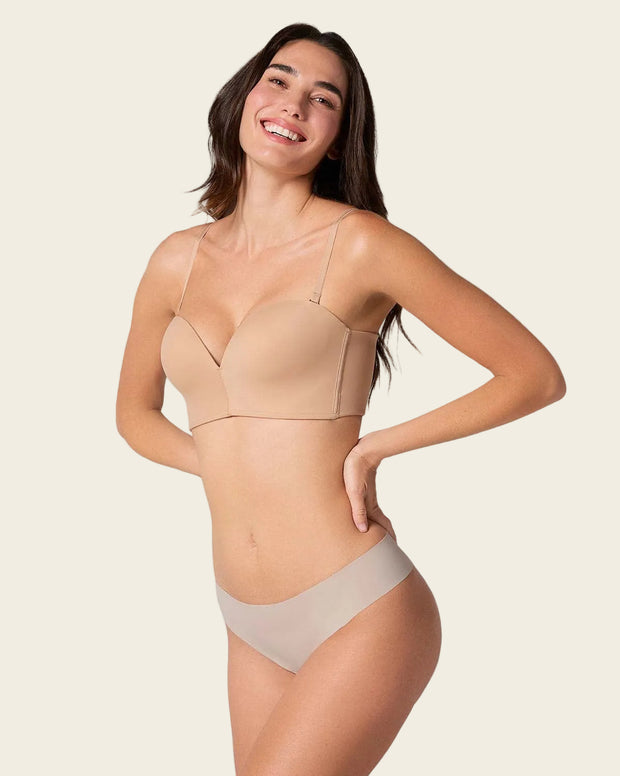 Panty brasilera invisible ultraplano sin elásticos y de pocas costuras