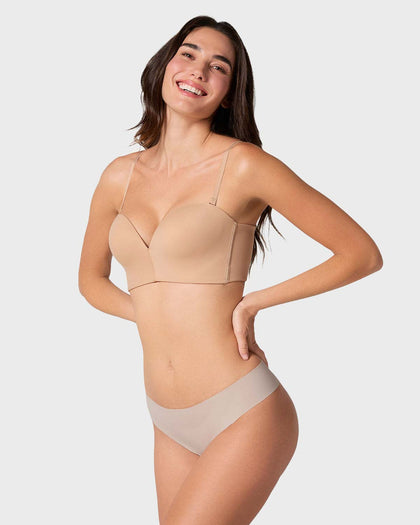 Panty brasilera invisible ultraplano sin elásticos y de pocas costuras#color_802-cafe-claro
