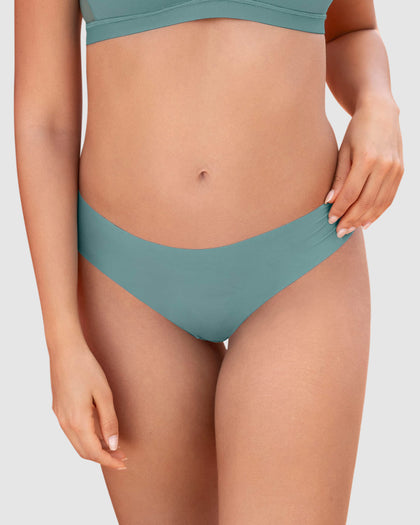 Panty brasilera invisible ultraplano sin elásticos y de pocas costuras#color_a77-verde-agua