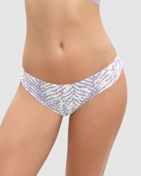 Panty brasilera invisible ultraplano sin elásticos y de pocas costuras#color_b24-estampado-lineas