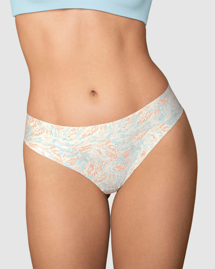 Panty brasilera invisible ultraplano sin elásticos y de pocas costuras#color_b76-marfil-estampado