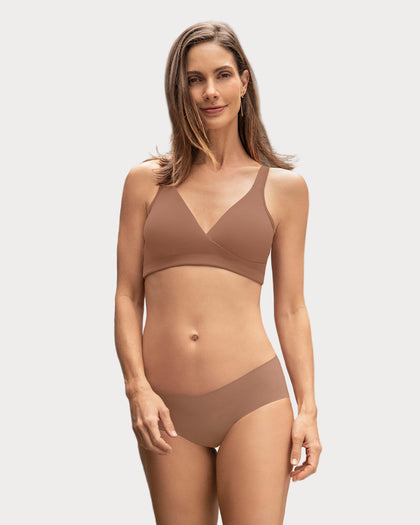 Panty hípster invisible ultraplano sin elásticos y de pocas costuras#color_640-cafe-oscuro