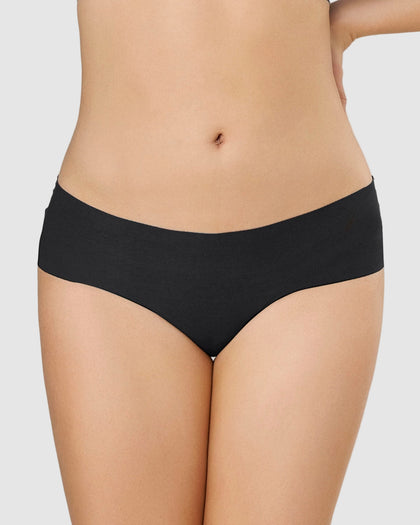 Panty hípster invisible ultraplano sin elásticos y de pocas costuras#color_785-negro-jaspe