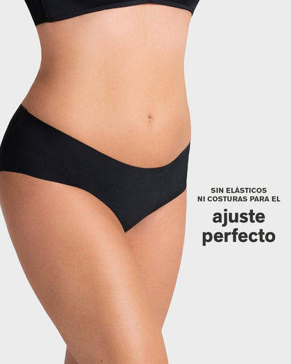 Panty hípster invisible ultraplano sin elásticos y de pocas costuras#color_785-negro-jaspe