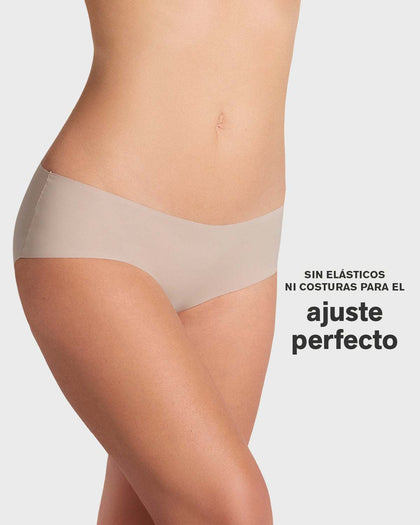 Panty hípster invisible ultraplano sin elásticos y de pocas costuras#color_802-cafe-claro