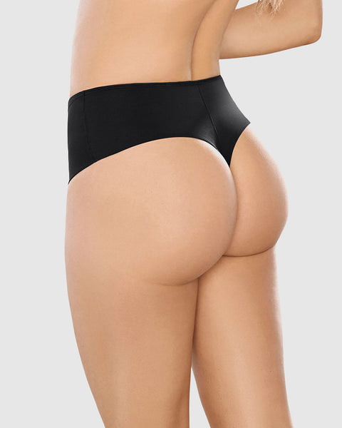 Panty faja brasilera de control moderado en abdomen y cintura#color_700-negro